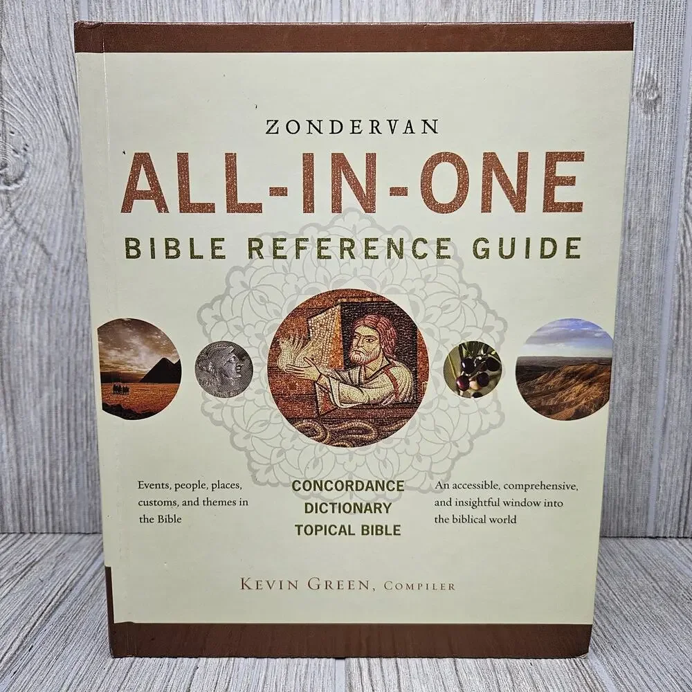 Zondervan All-In-One Bible Reference Guide Kevin Green Hardcover Concordance Top